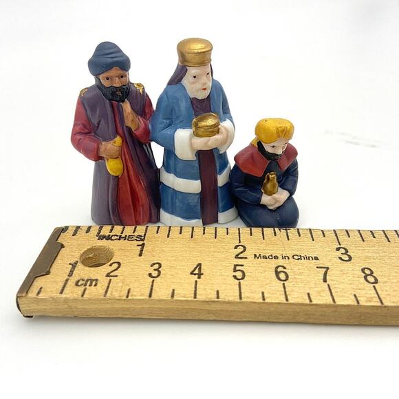 Vtg 3 Wise Men Figure Dept 56 Little Town of Bethlehem Series Nativity Retired - Picture 6 of 6